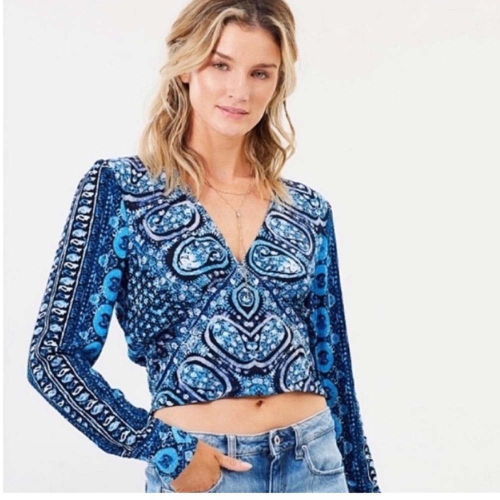 Free People Wild and Free Blouse